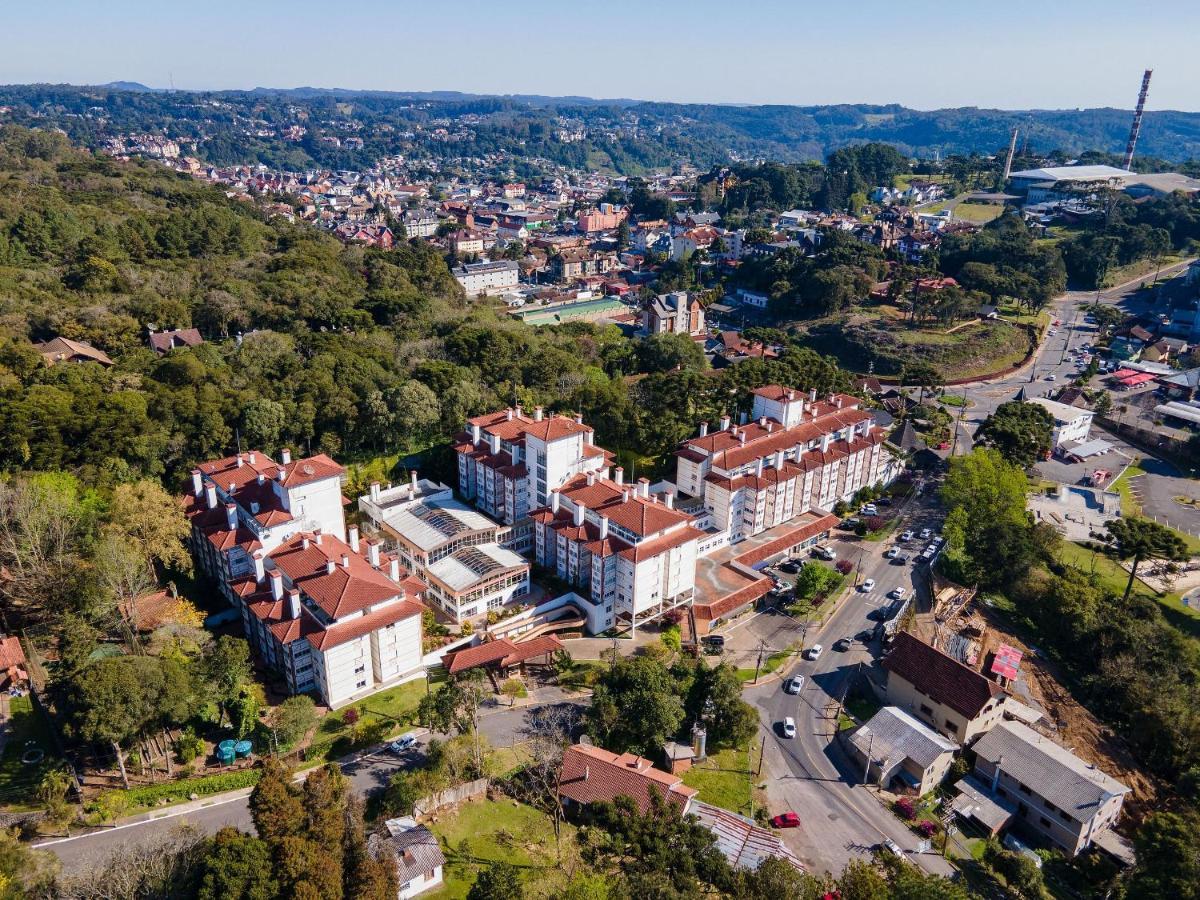 Apto No Centro De Gramado Com Piscina Termica Εξωτερικό φωτογραφία